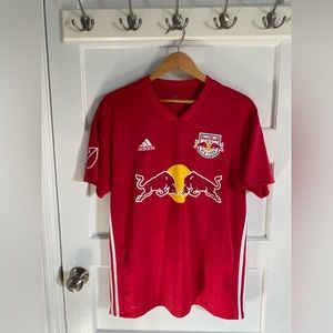 Authentic Adidas New York Red Bulls MLS Soccer Jersey (Red)